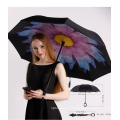 Inside out Fashion Custom Print Inverted Reverse Umbrella